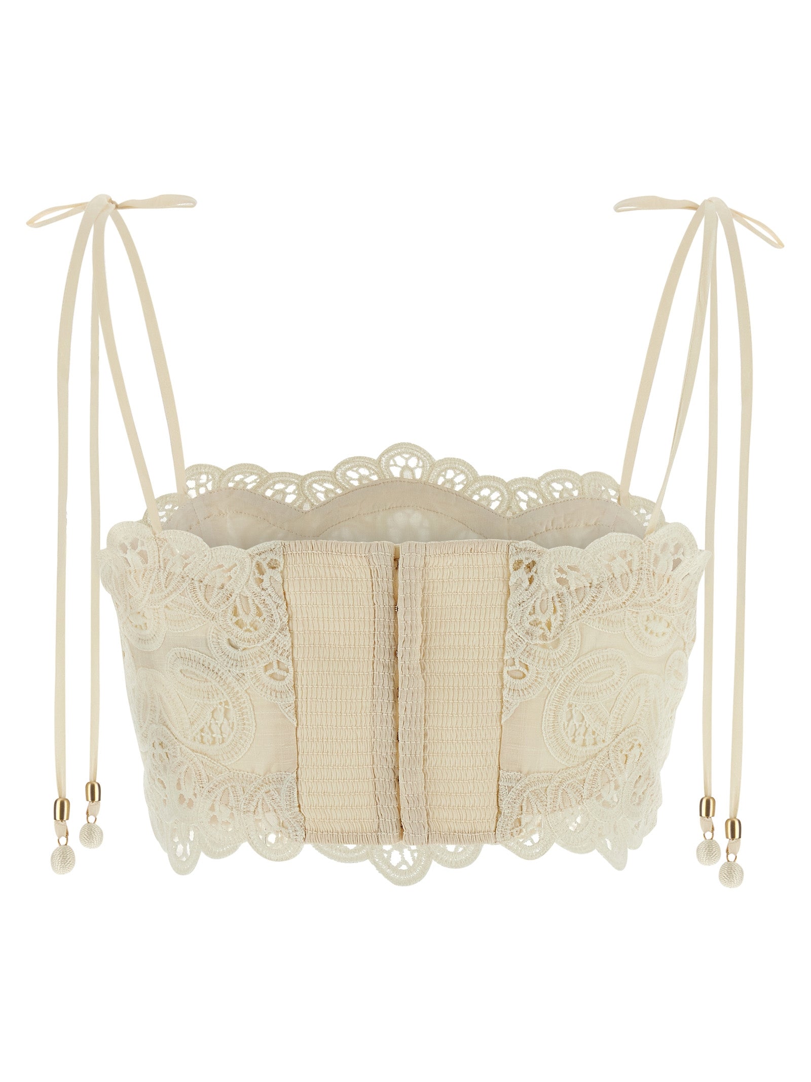 Rhiannon top Beige Cotton Tops