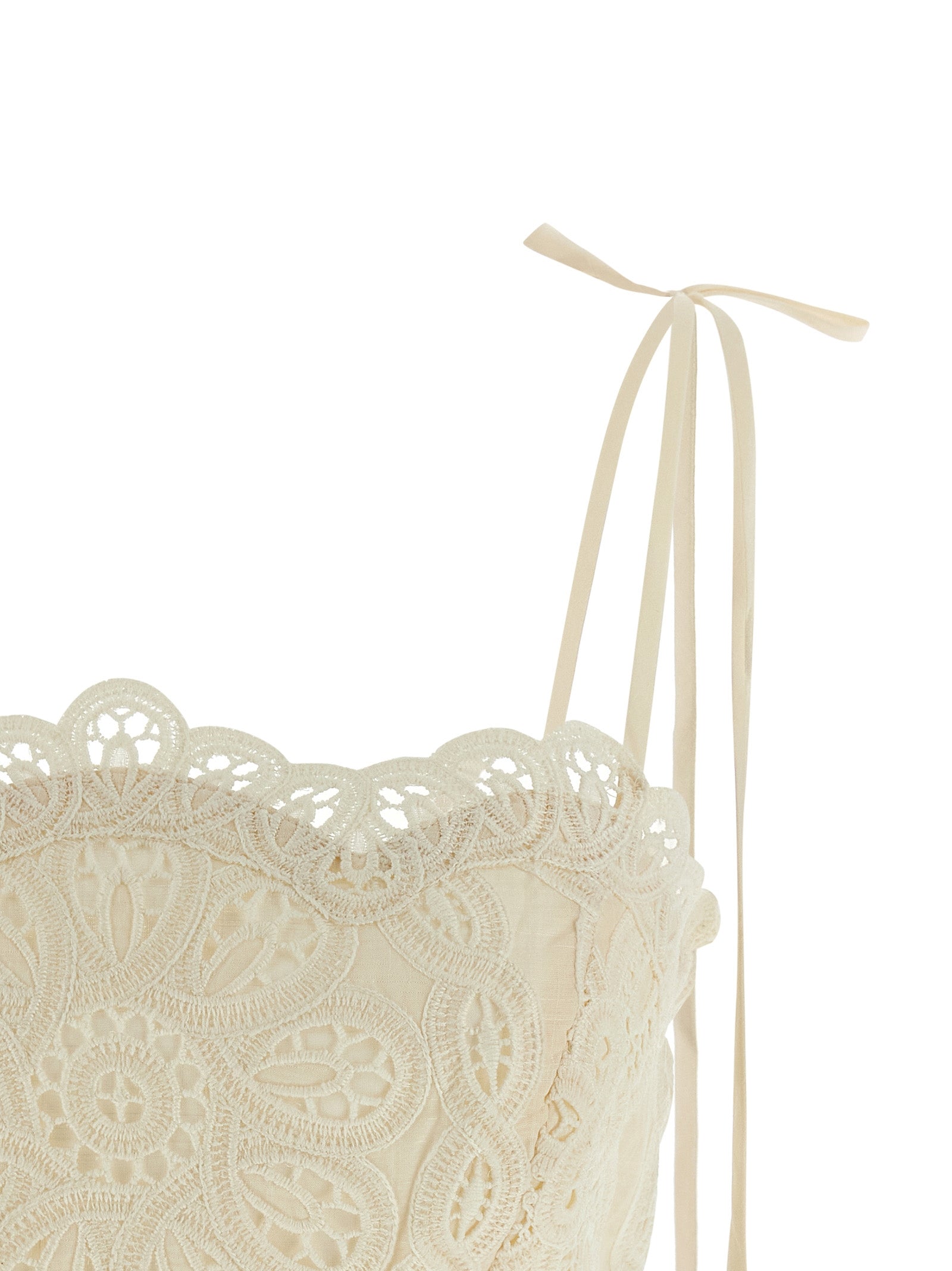 Rhiannon top Beige Cotton Tops