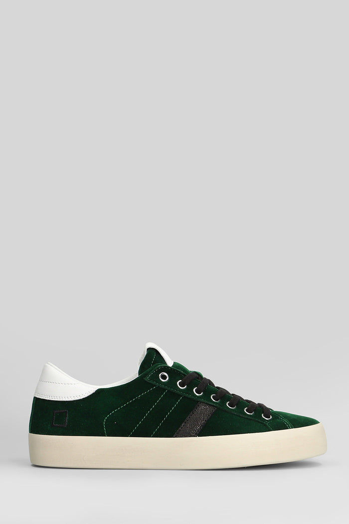 Hill Low Sneakers in green velvet Scarpe