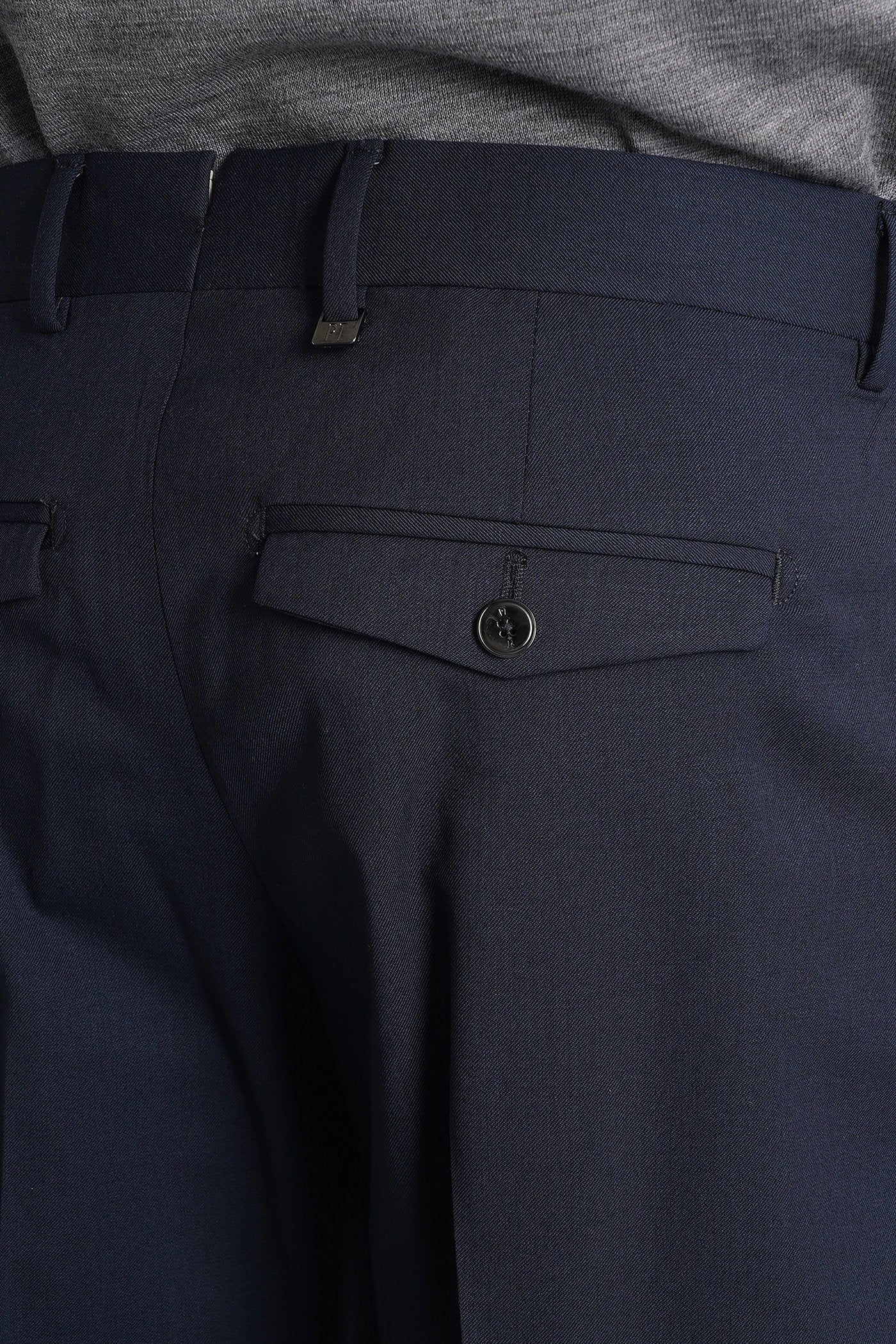 Ma37 Pants in blue wool Abbigliamento
