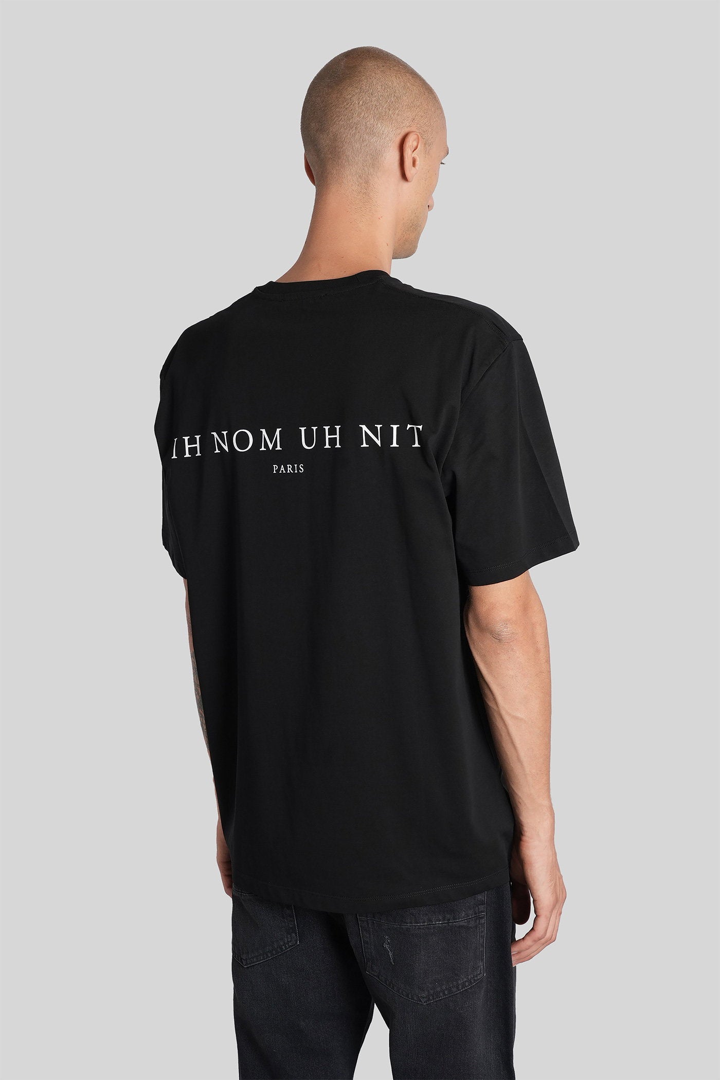 T-Shirt in black cotton Abbigliamento