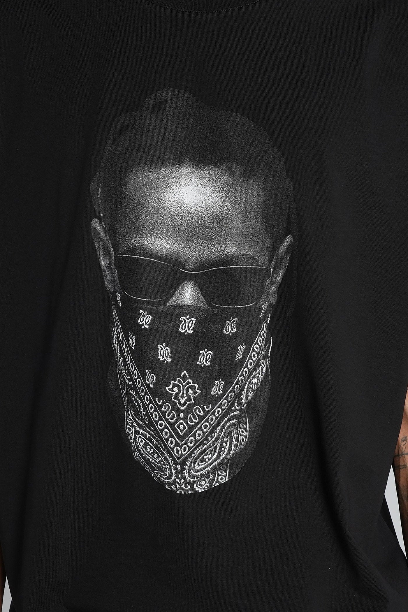 T-Shirt in black cotton Abbigliamento