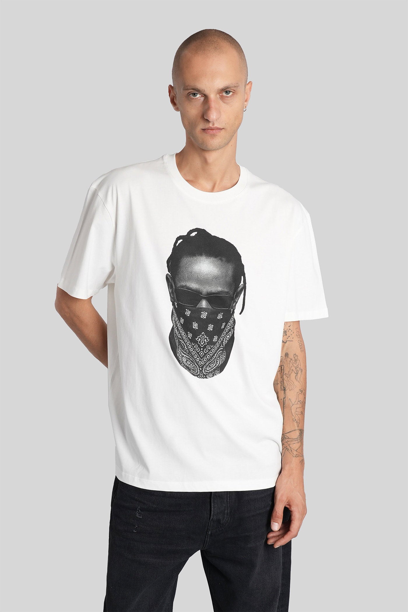 T-Shirt in white cotton Abbigliamento