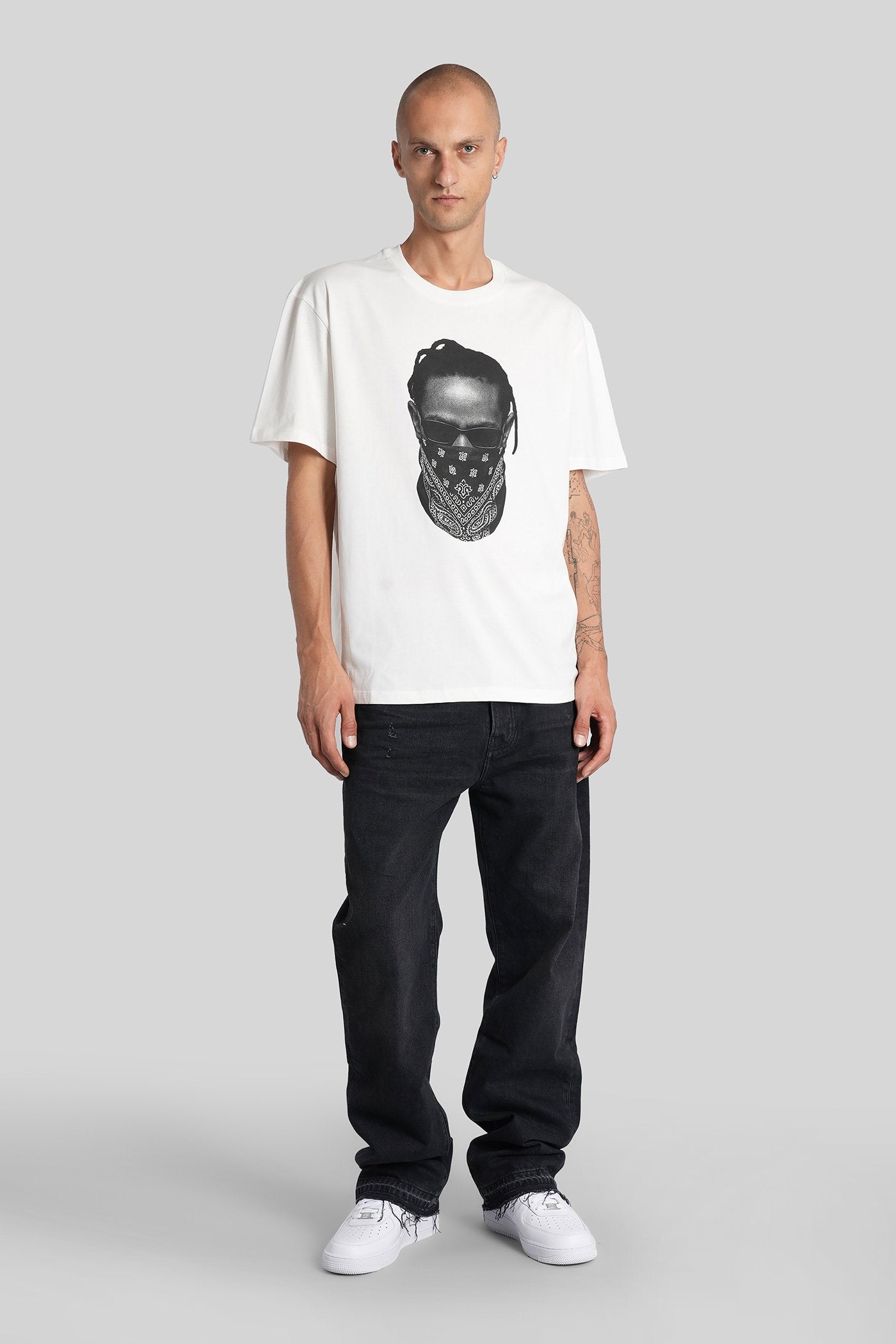 T-Shirt in white cotton Abbigliamento