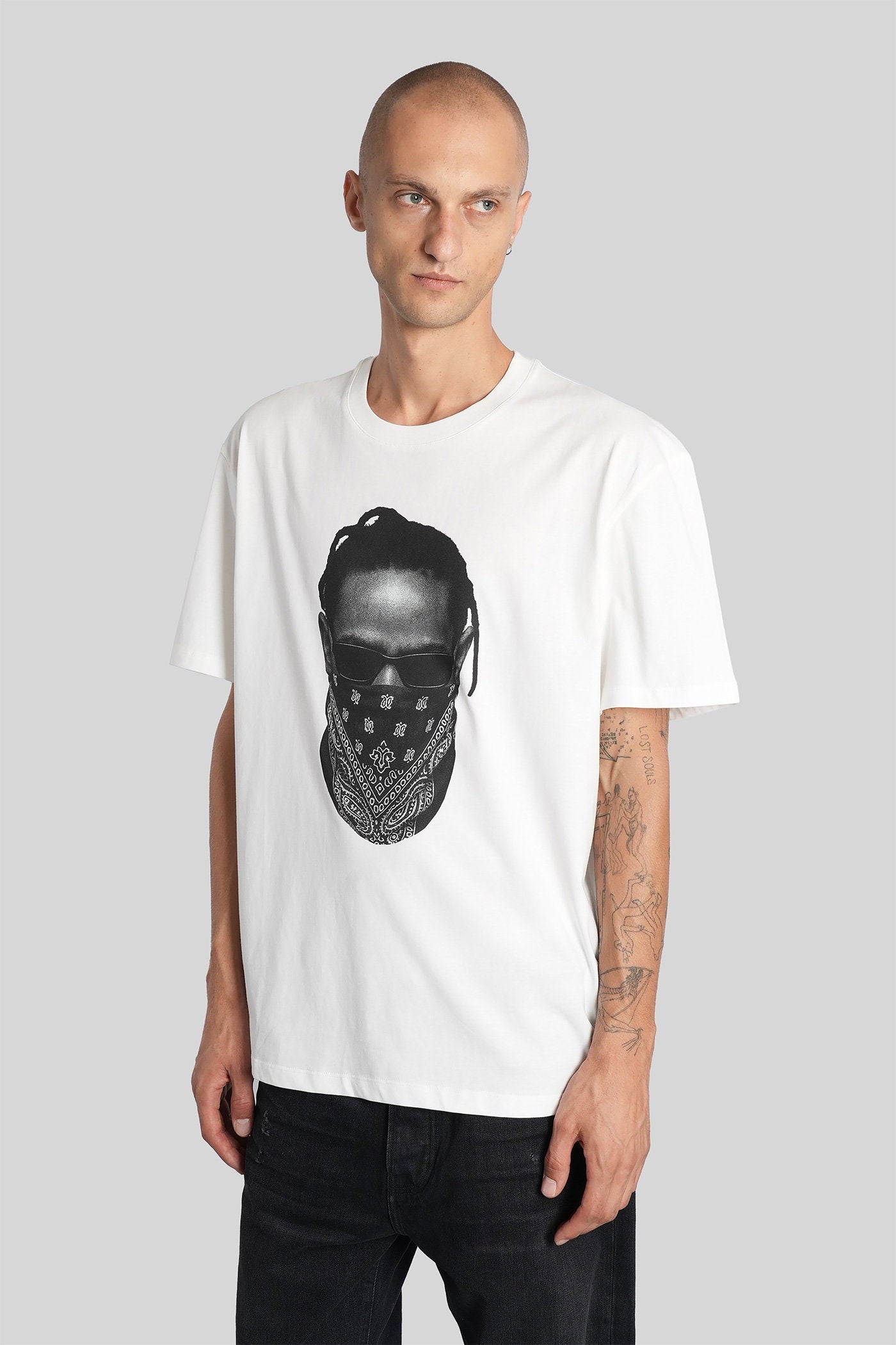 T-Shirt in white cotton Abbigliamento