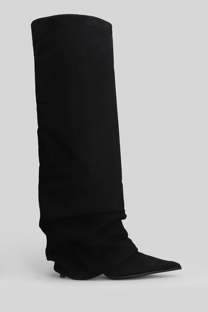 Andy High heels boots in black suede Scarpe
