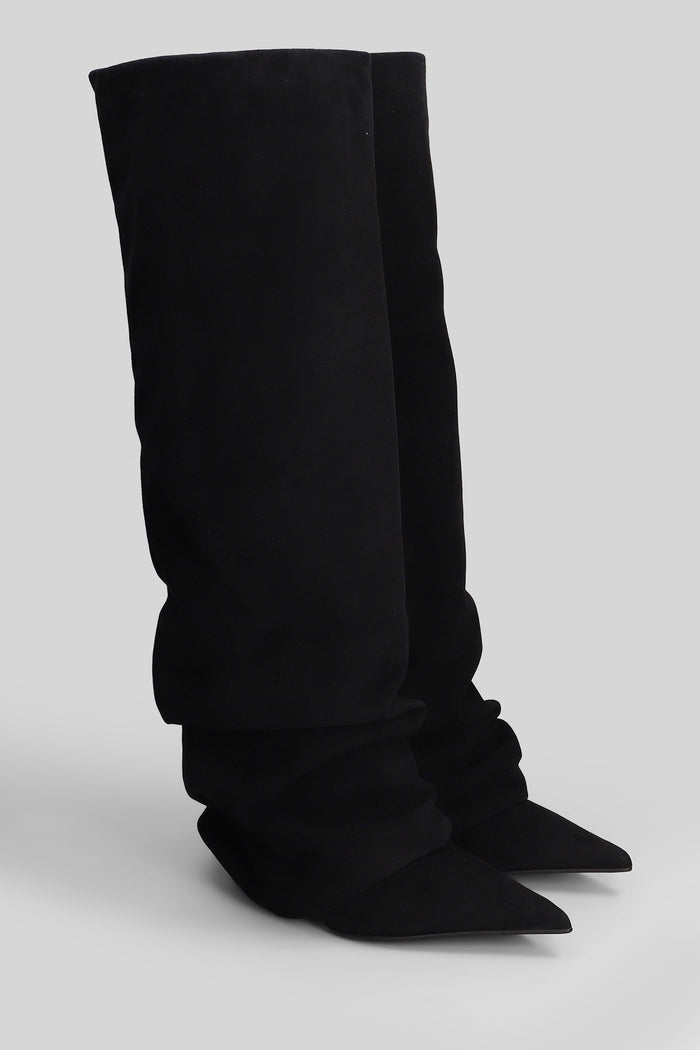 Andy High heels boots in black suede Scarpe