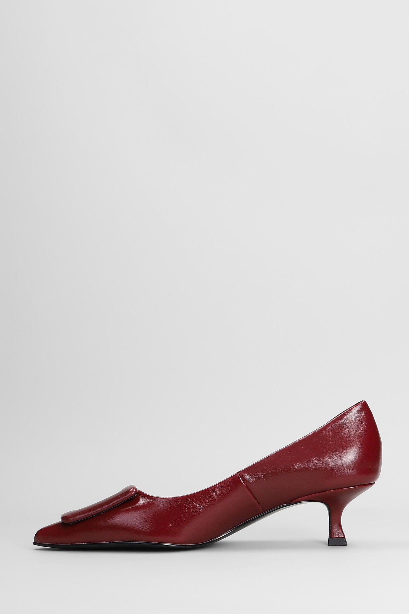 Pumps In Bordeaux Leather Scarpe