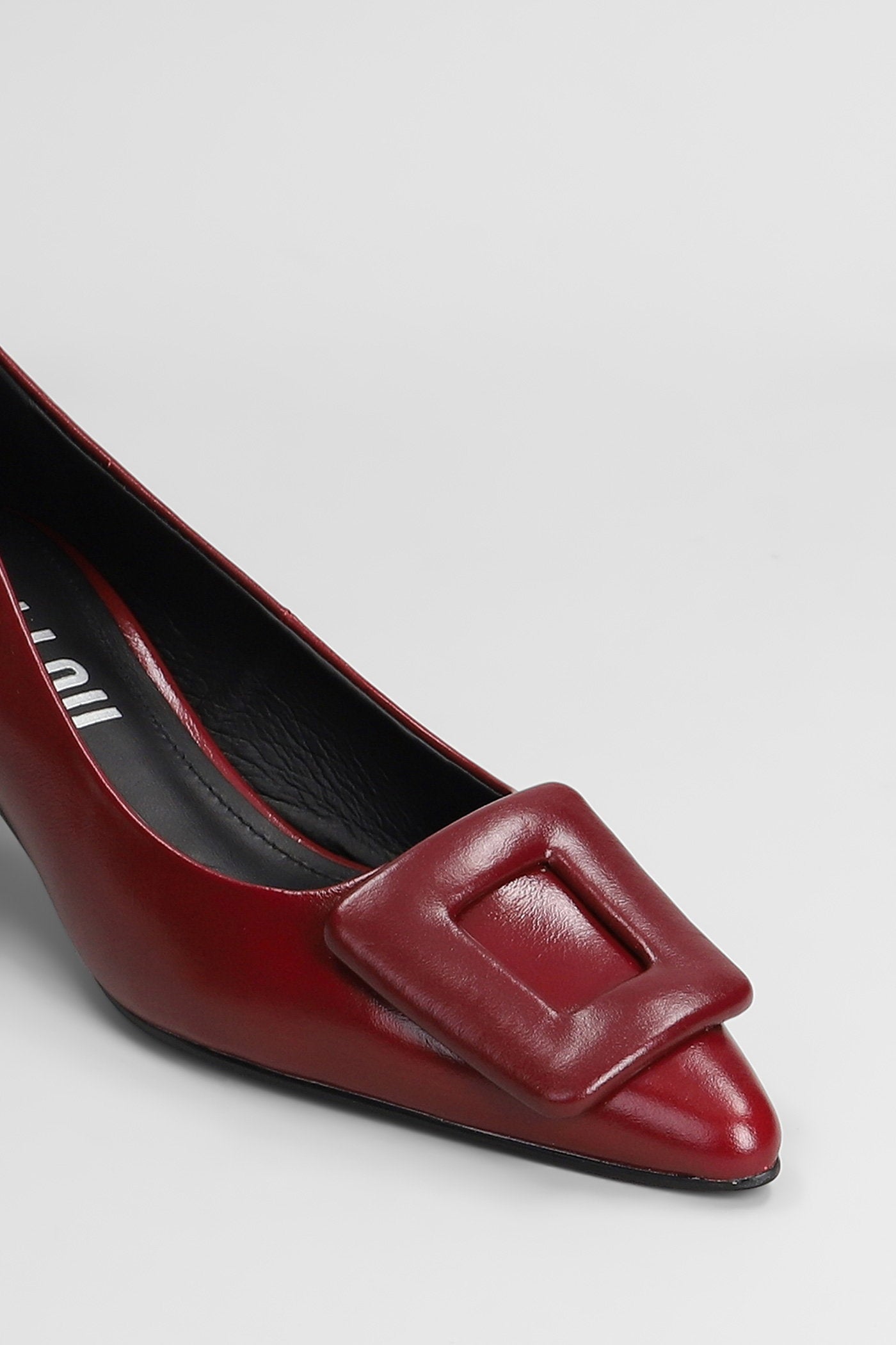 Pumps In Bordeaux Leather Scarpe