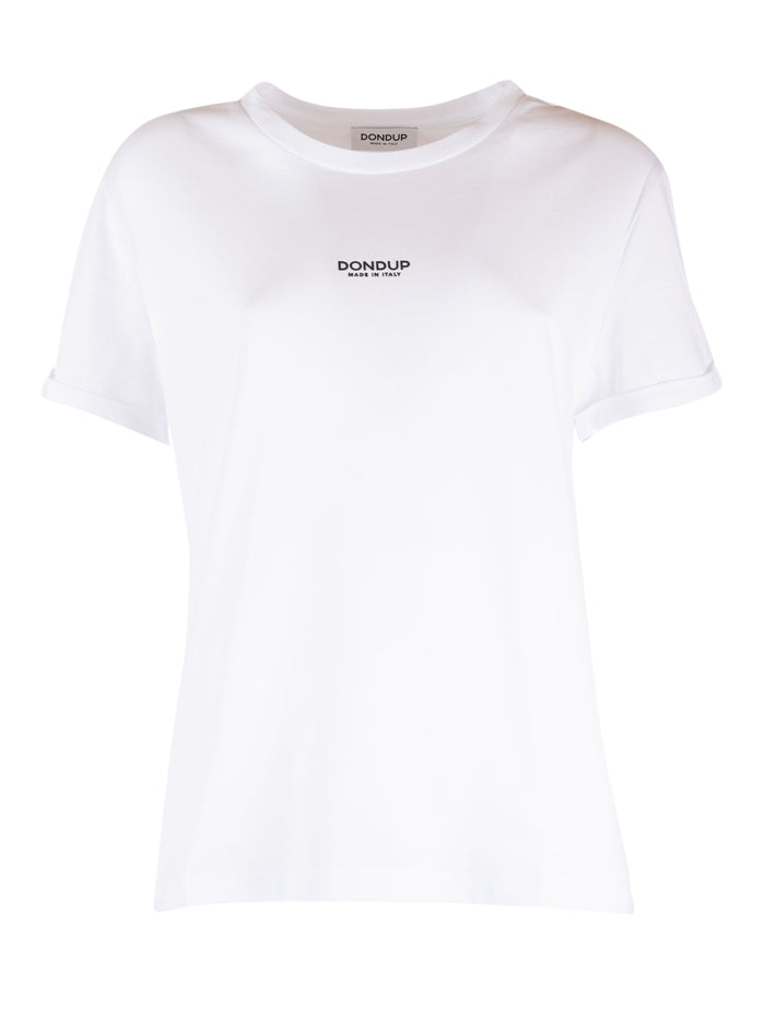 T-SHIRT White Cotton Short Sleeves