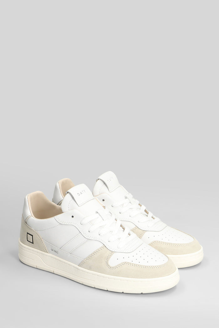 Court 2.0 Basic Sneakers in beige suede and leather Scarpe