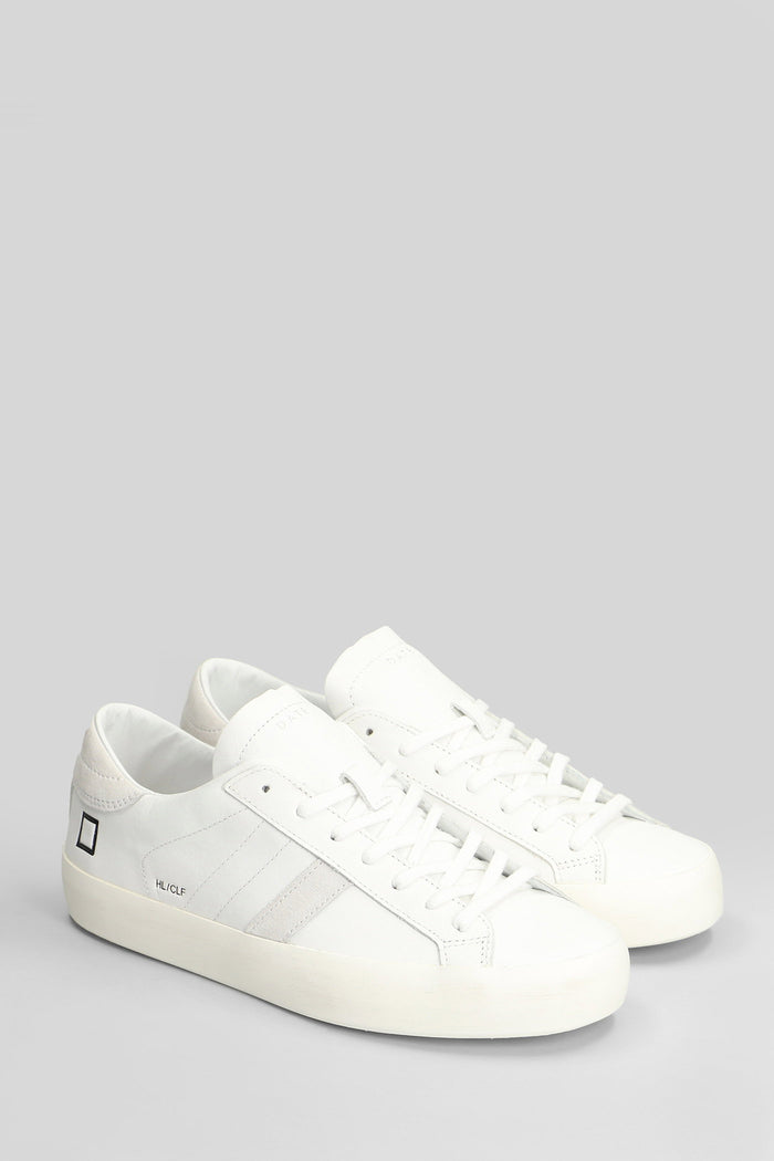 Hill Low Calf Sneakers in white leather Scarpe