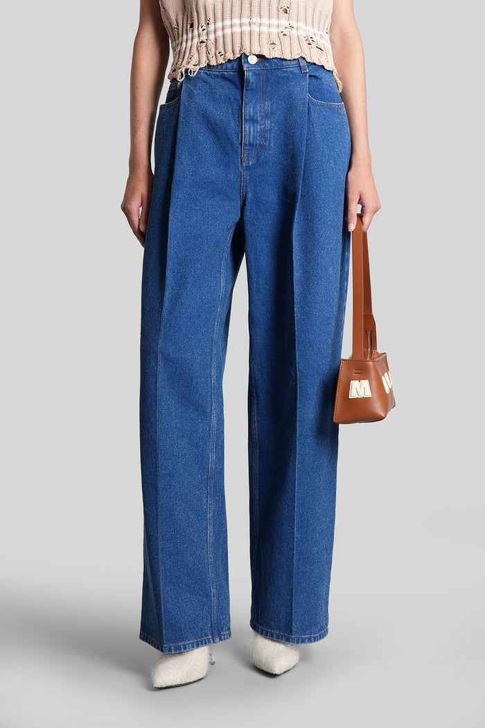 Jeans in blue denim Abbigliamento