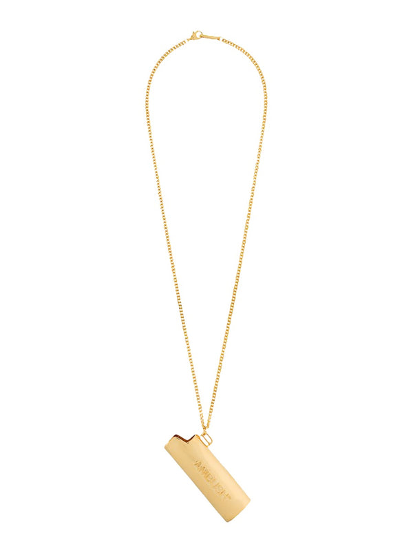 Necklace With Lighter Holder Gold Necklaces
