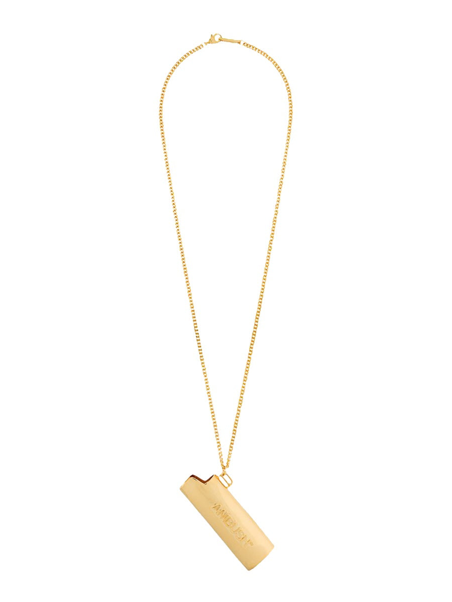 Necklace With Lighter Holder Gold Necklaces