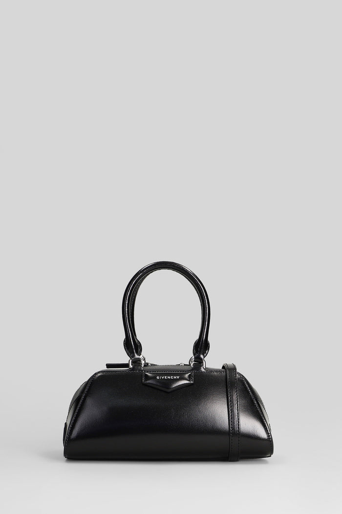 Antigona ew mini Shoulder bag in black leather Borse