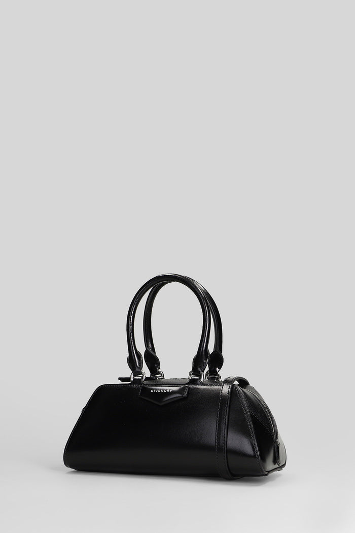Antigona ew mini Shoulder bag in black leather Borse