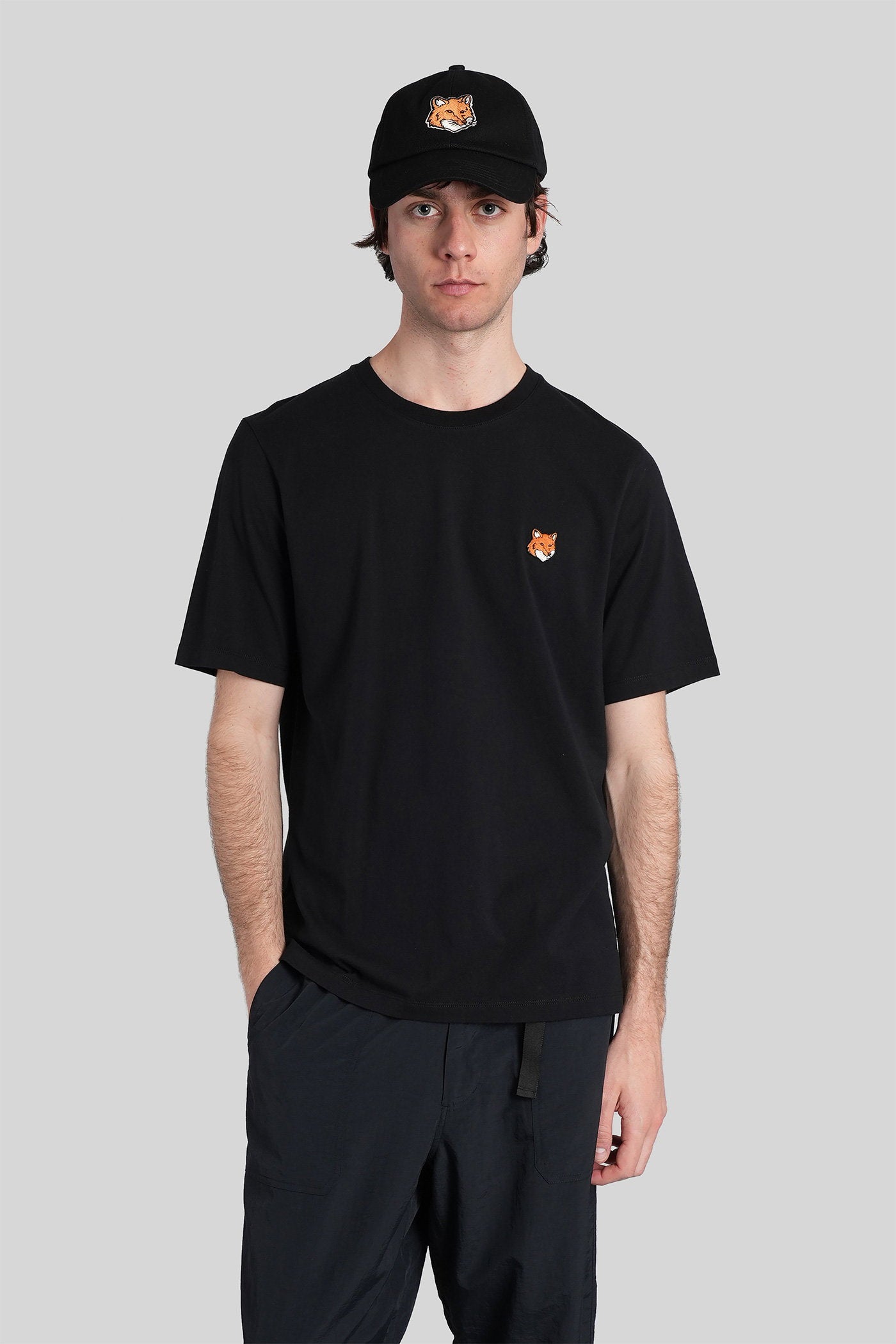 T-Shirt in black cotton Abbigliamento