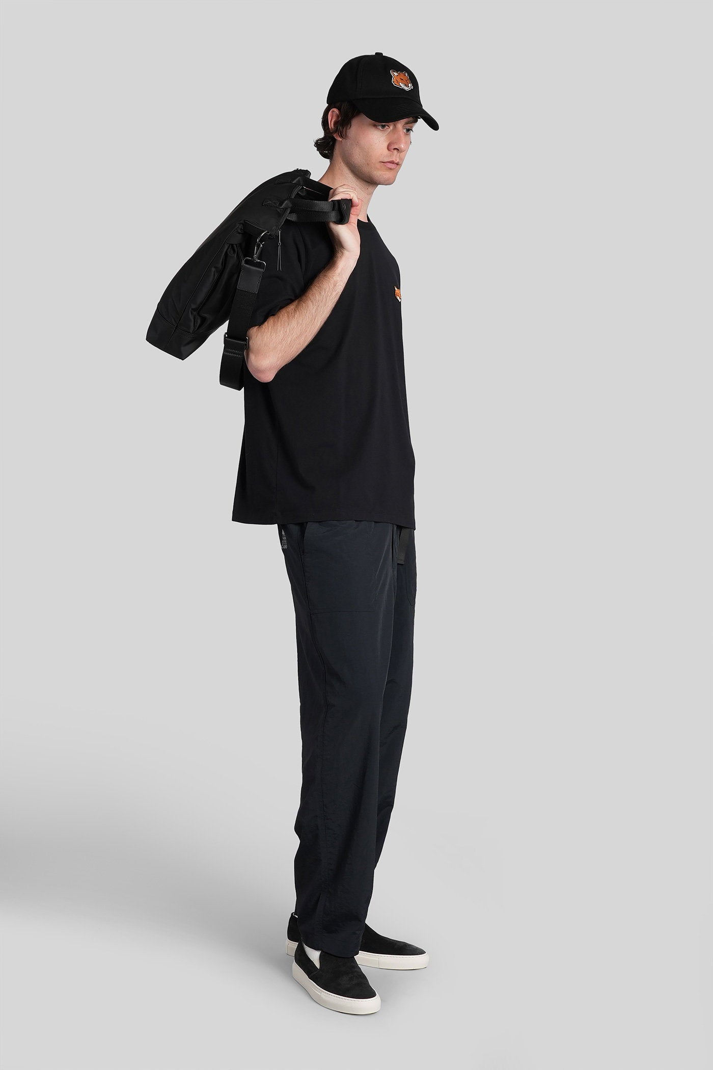 T-Shirt in black cotton Abbigliamento