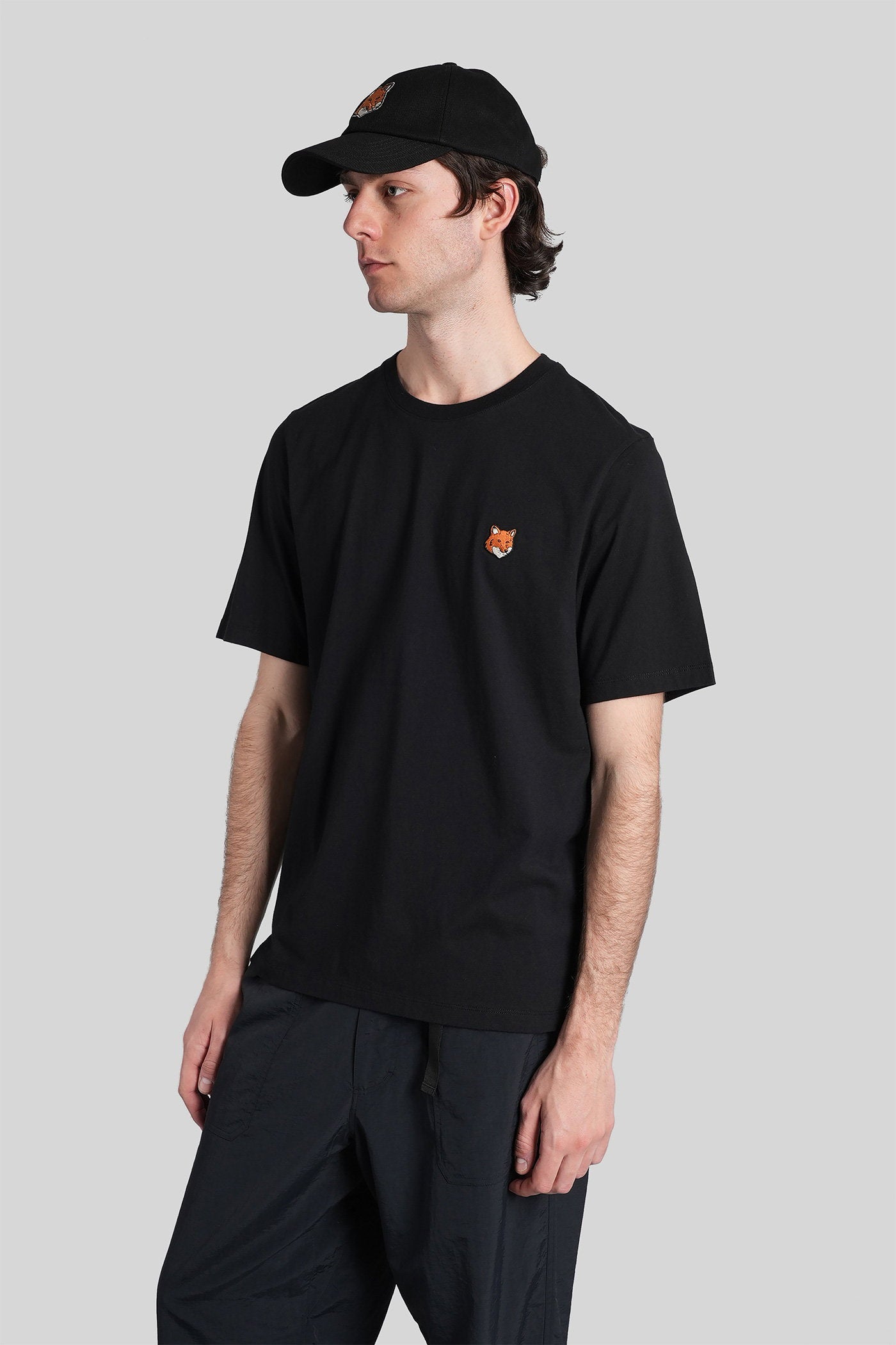 T-Shirt in black cotton Abbigliamento
