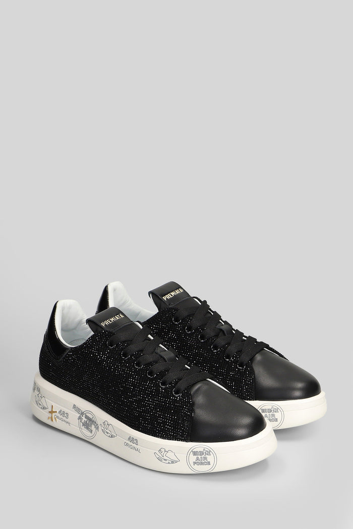 Belle Sneakers in black leather Scarpe