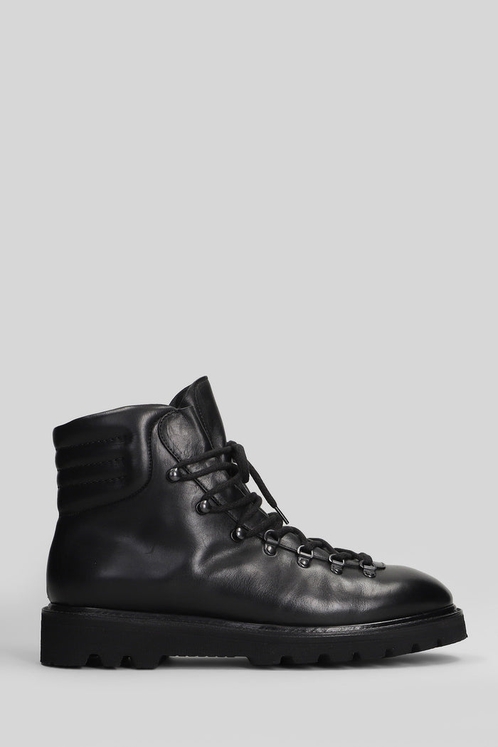 Elba Ankle boots in black leather Scarpe