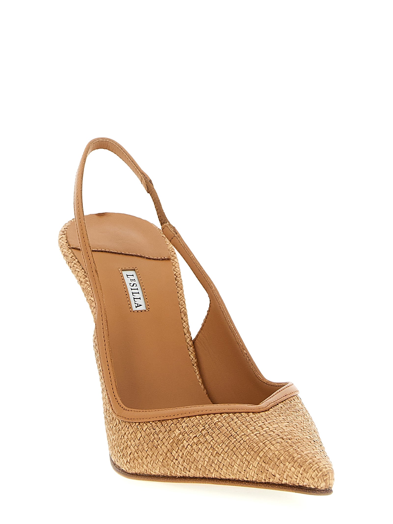 Vivienne slingback Brown Polyamide Pumps