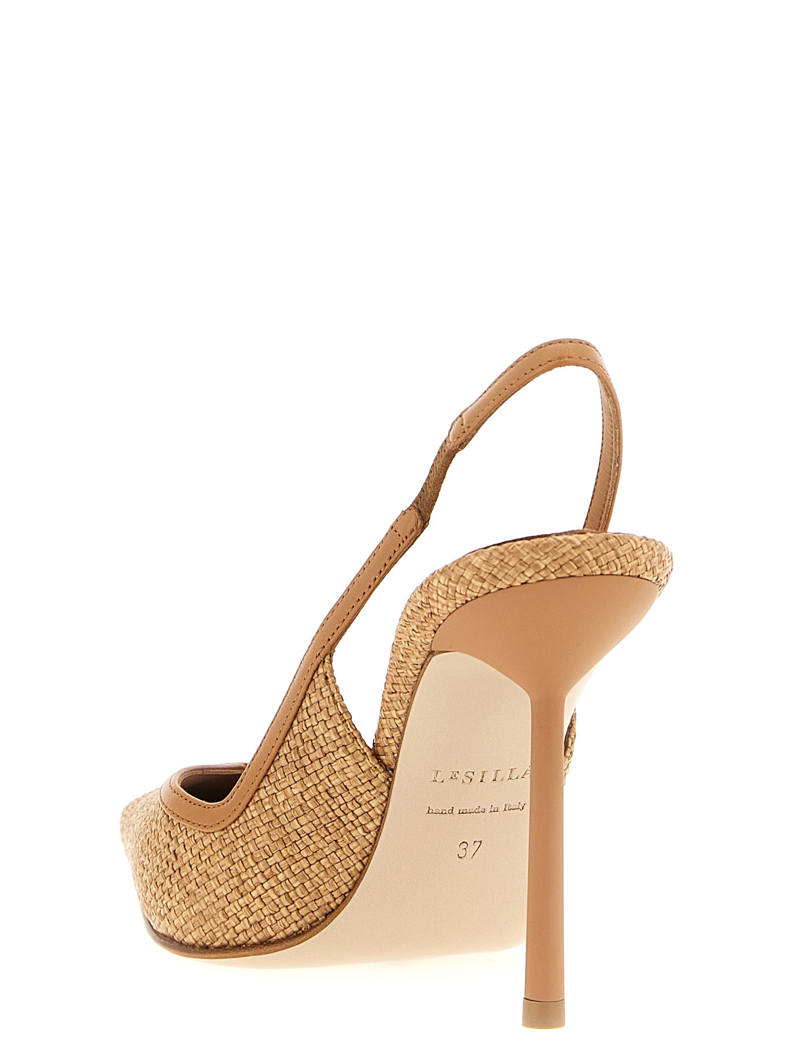 Vivienne slingback Brown Polyamide Pumps