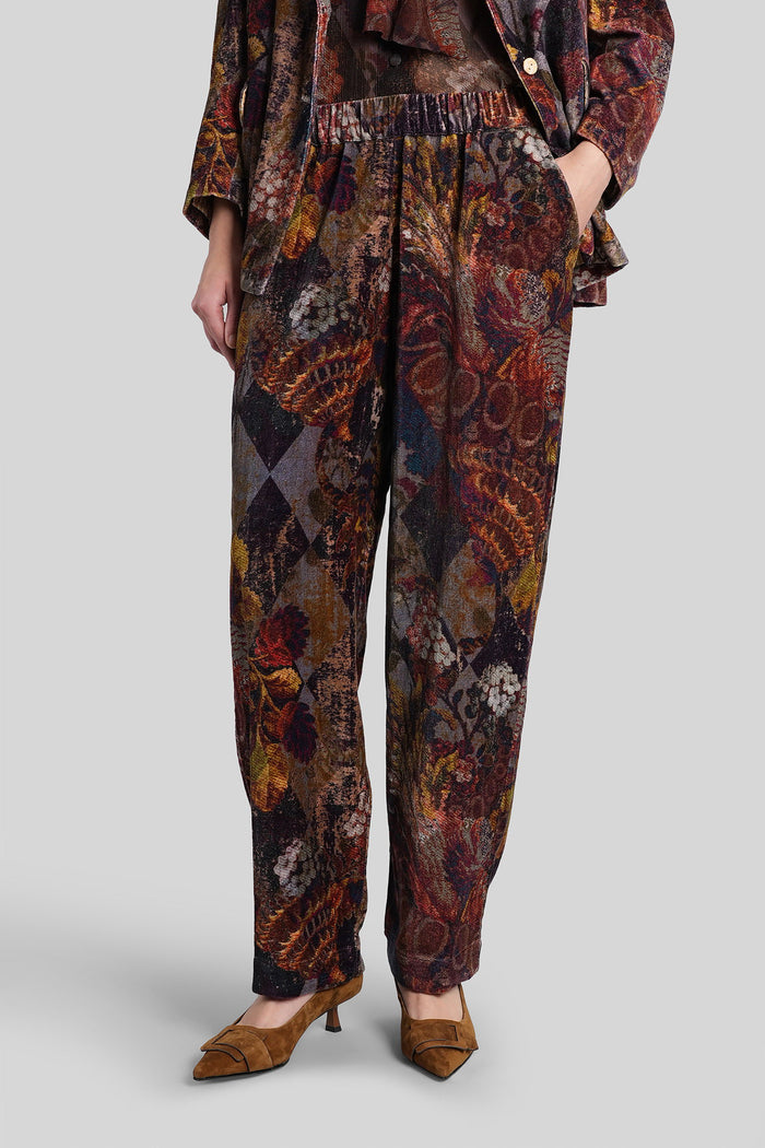Pants in brown cotton Abbigliamento