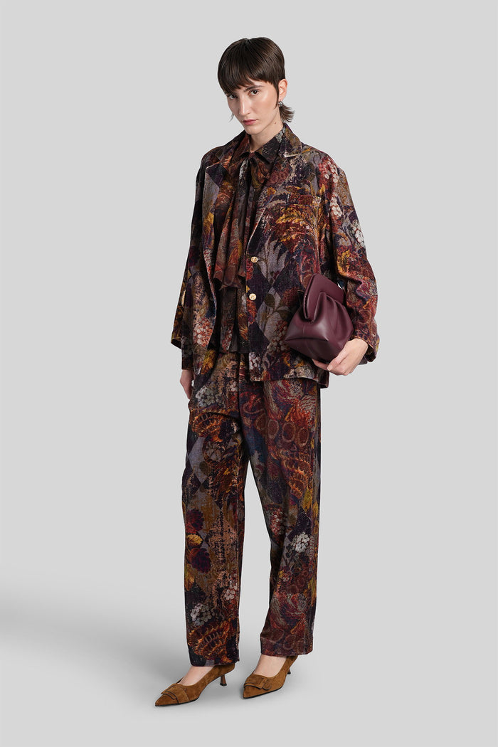 Pants in brown cotton Abbigliamento