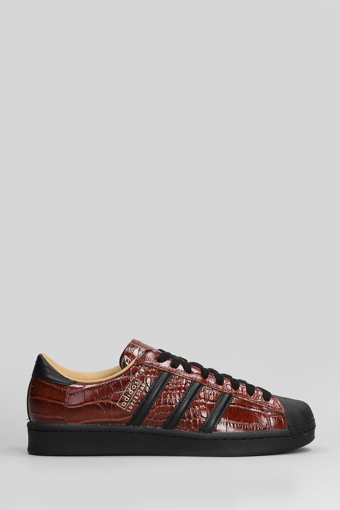 Superstar Vintage Sneakers in bordeaux leather Scarpe