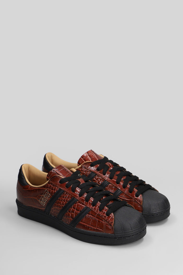 Superstar Vintage Sneakers in bordeaux leather Scarpe
