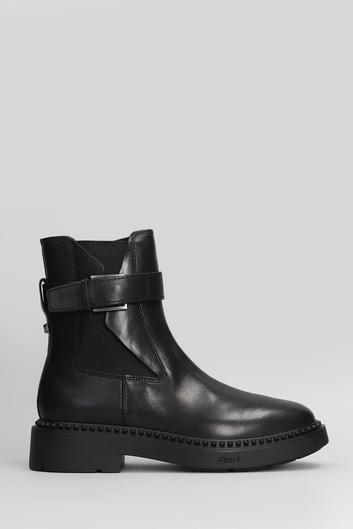 Margot High heels Ankle boots in black leather Scarpe