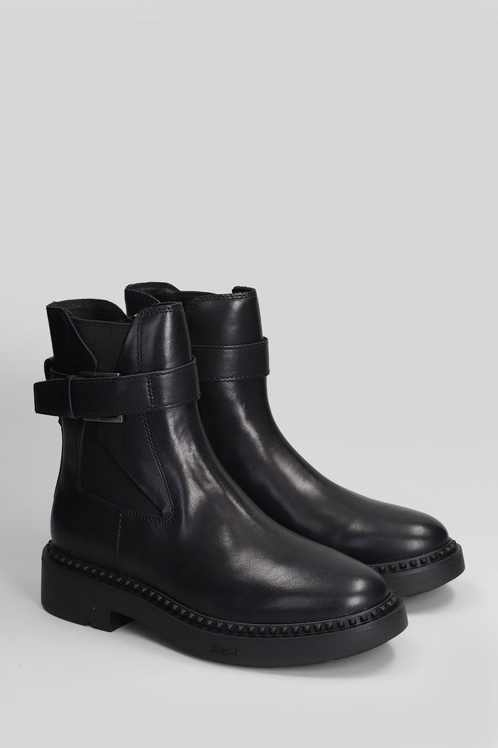 Margot High heels Ankle boots in black leather Scarpe
