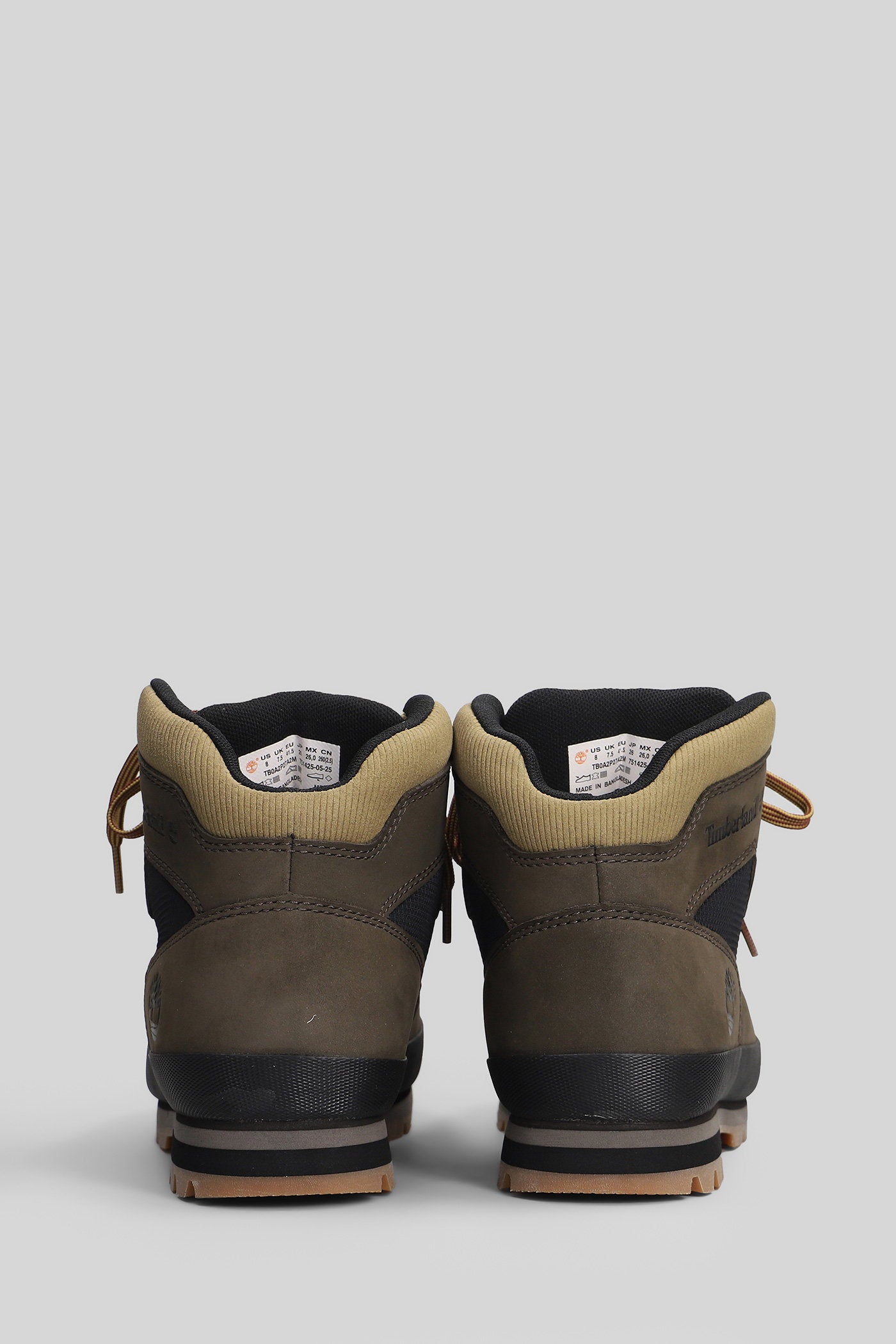 Hiker Combat boots in brown nubuck Scarpe