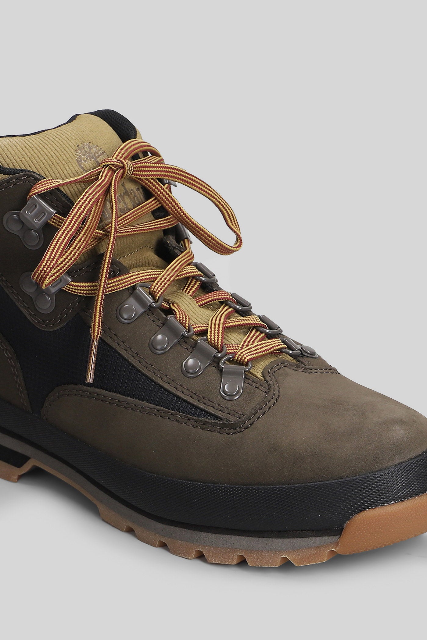 Hiker Combat boots in brown nubuck Scarpe