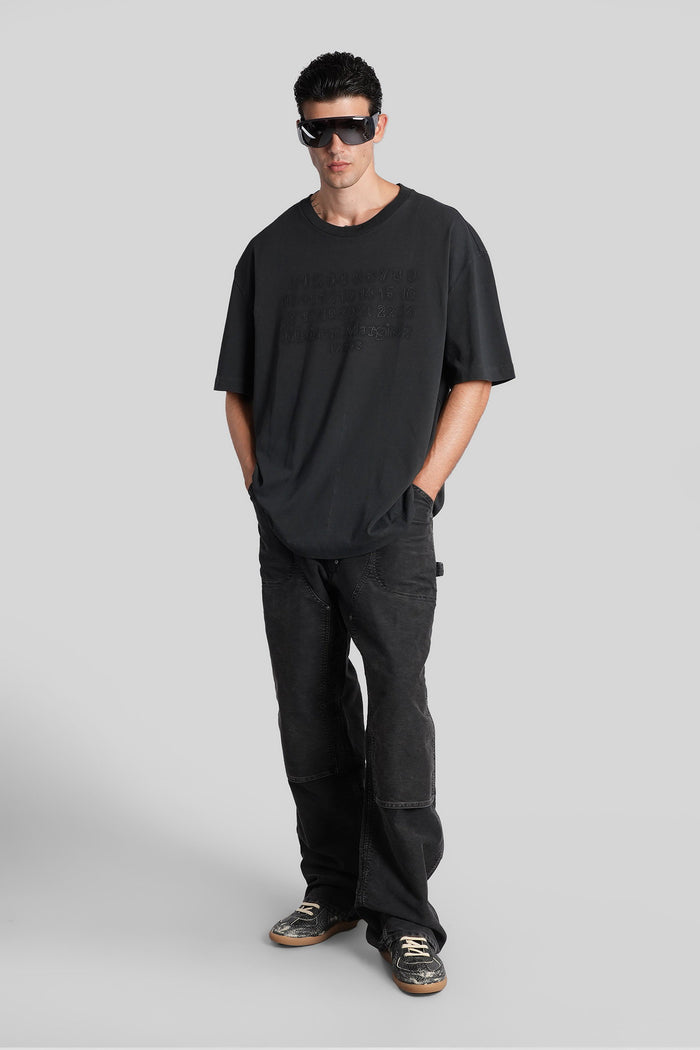 T-Shirt in black cotton Abbigliamento