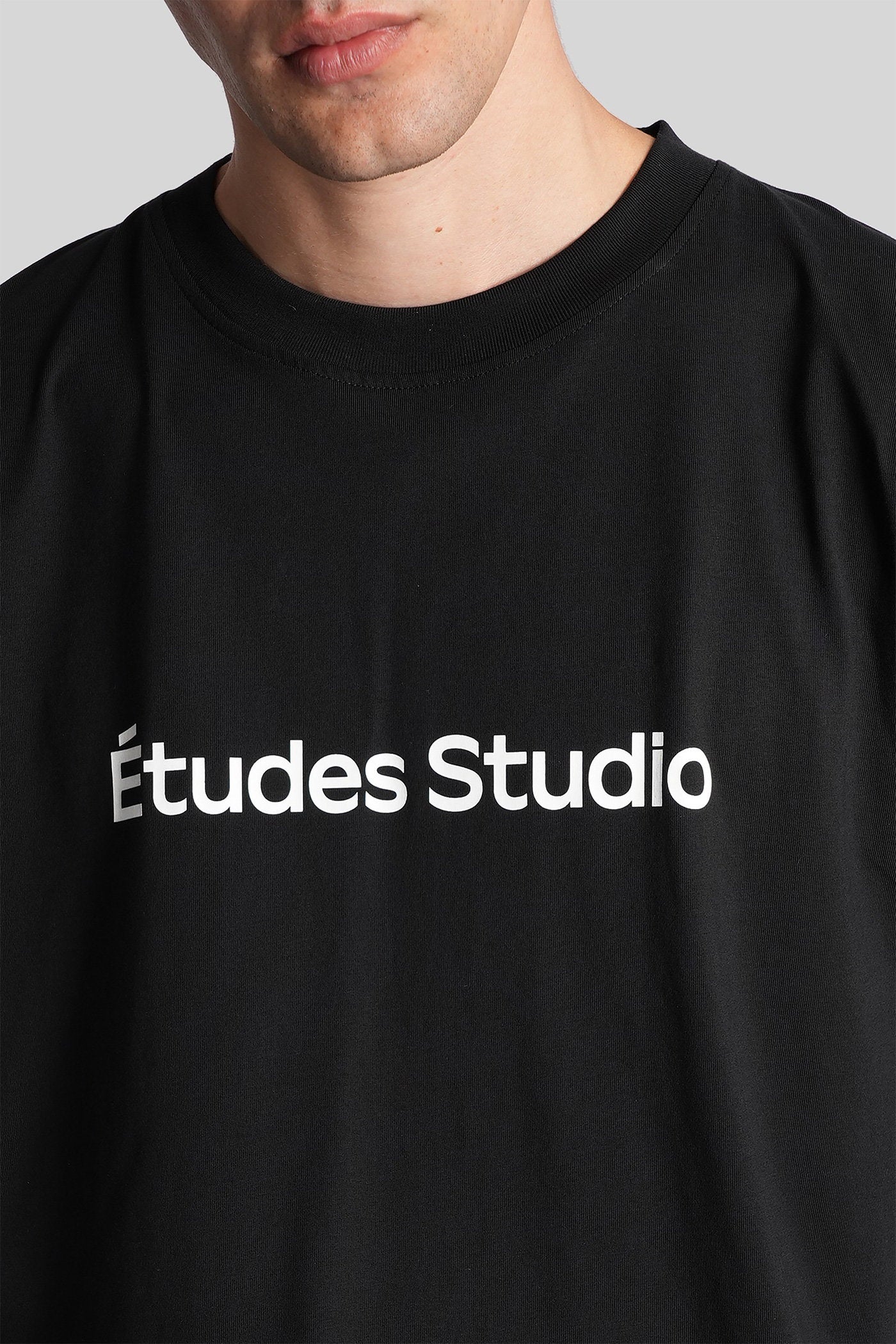T-Shirt in black cotton Abbigliamento