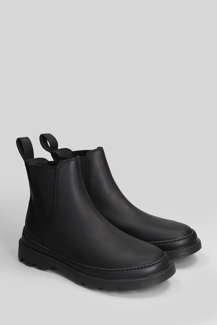 Brutus Ankle boots in black leather Scarpe