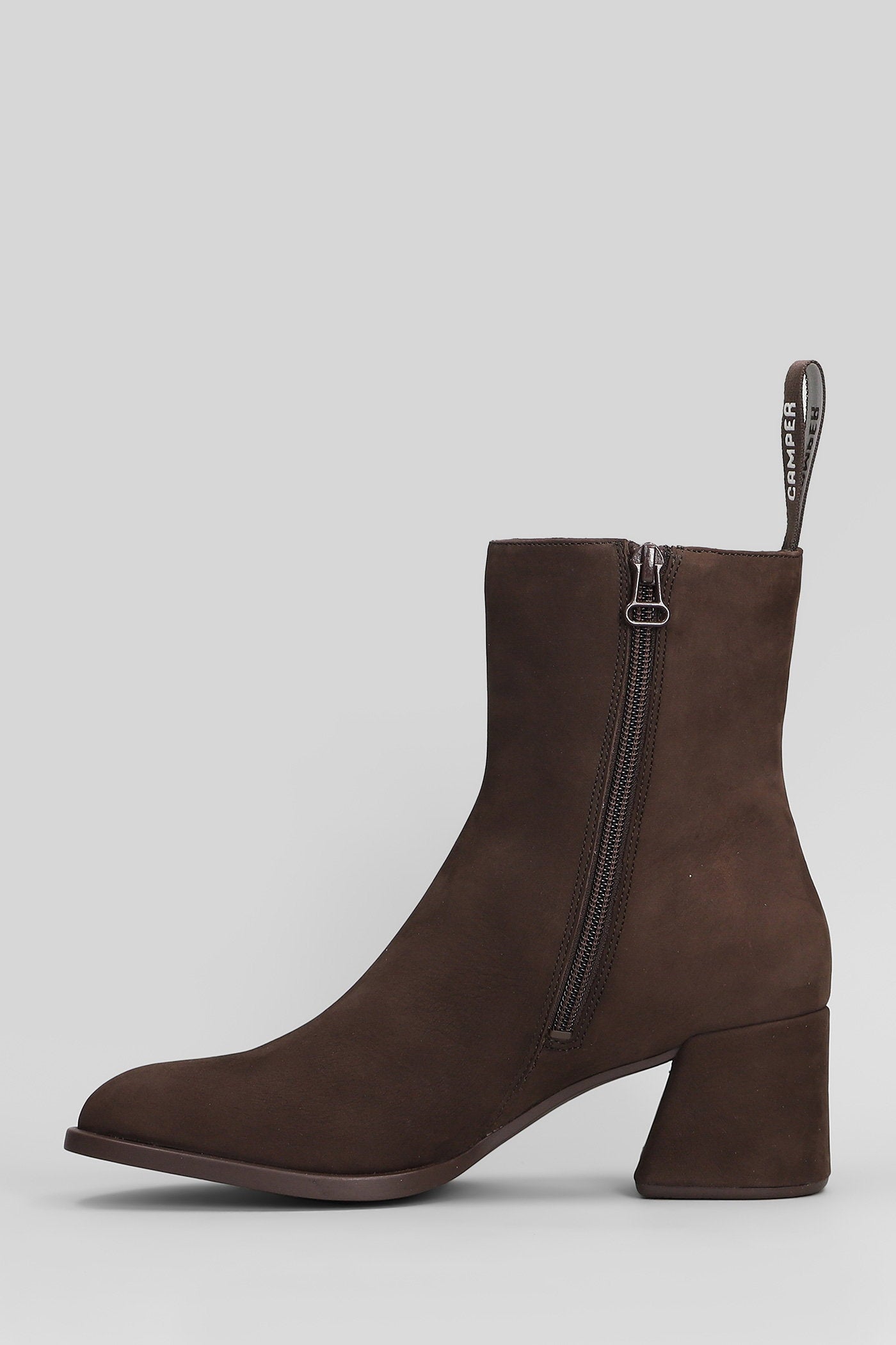 Kora High heels Ankle boots in brown nubuck Scarpe
