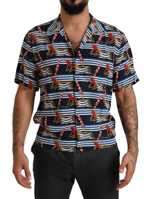 Dolce & Gabbana 100% Silk shirt in multicolor