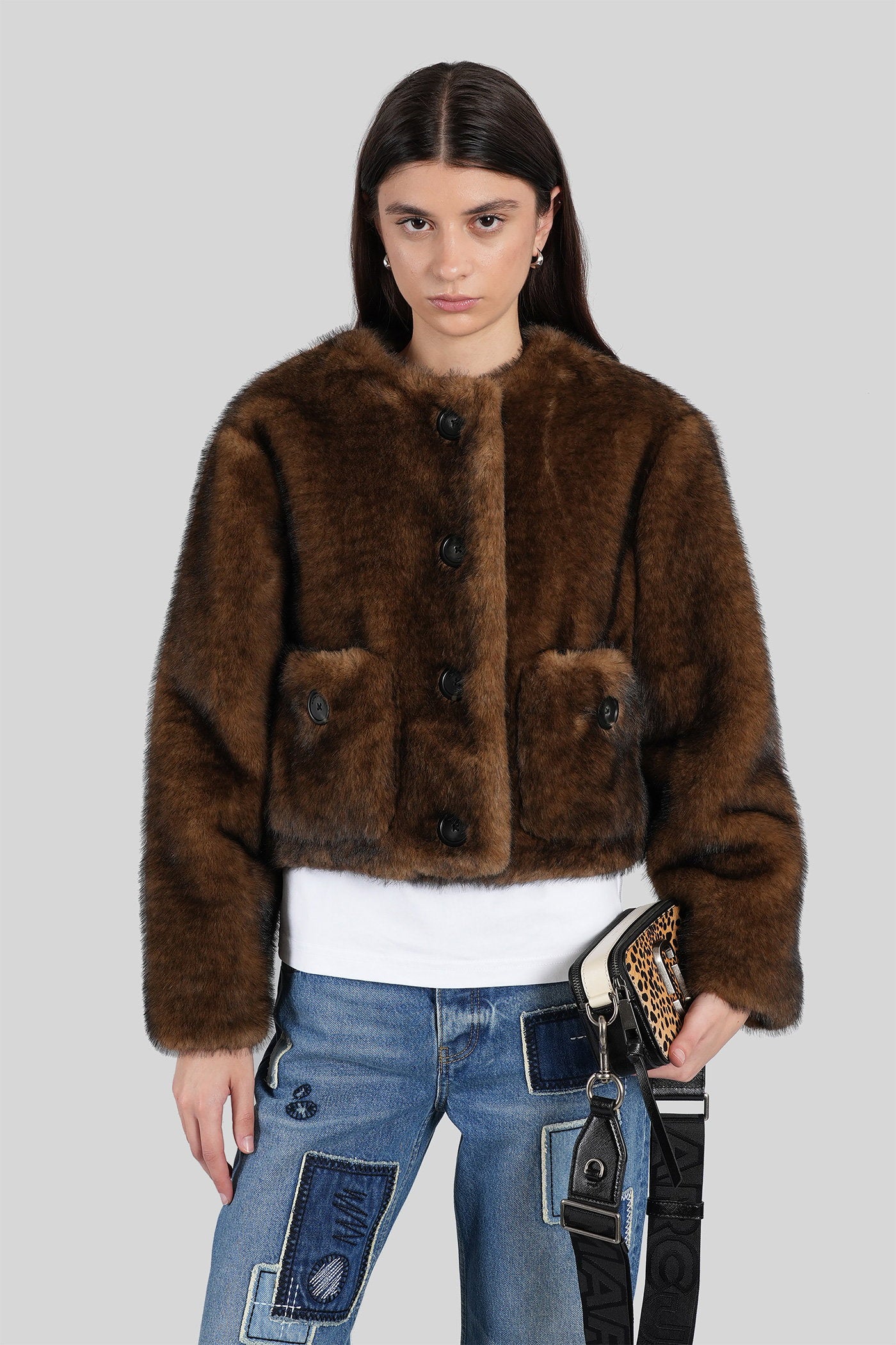 Fur & Shearling in brown polyester Abbigliamento