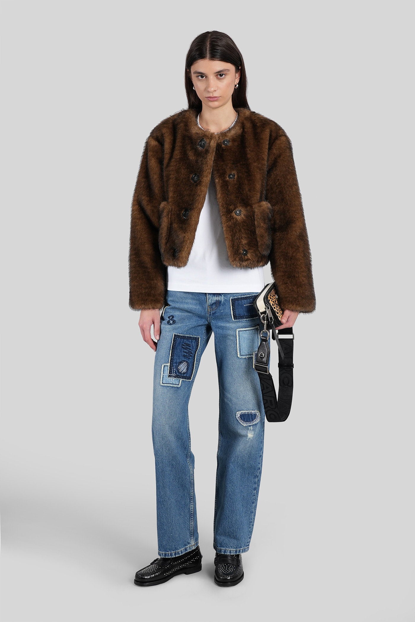 Fur & Shearling in brown polyester Abbigliamento