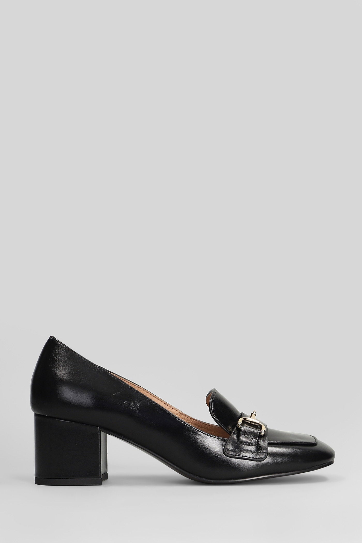 Pumps Black Leather Scarpe