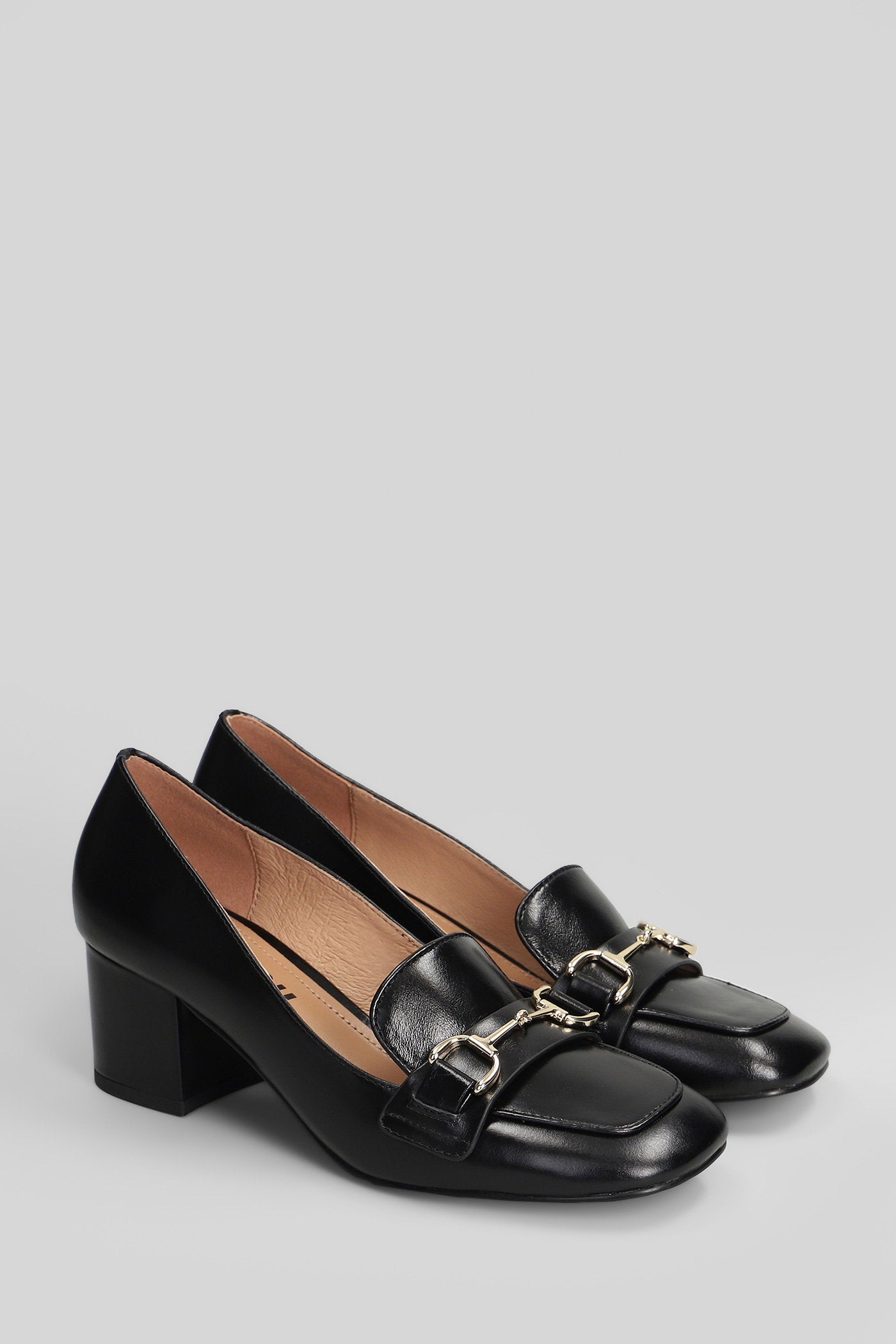 Pumps Black Leather Scarpe