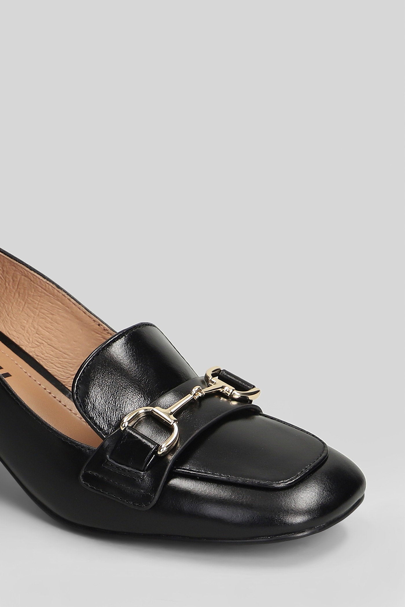 Pumps Black Leather Scarpe