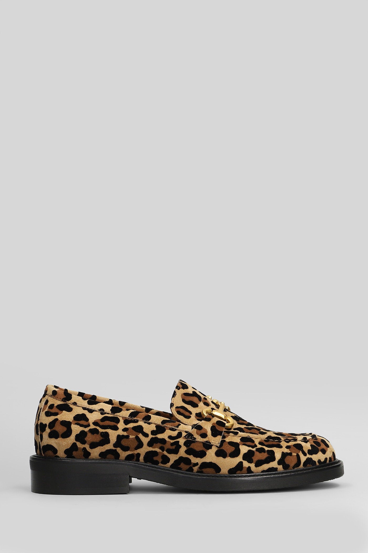 Loafers in Animalier suede Scarpe