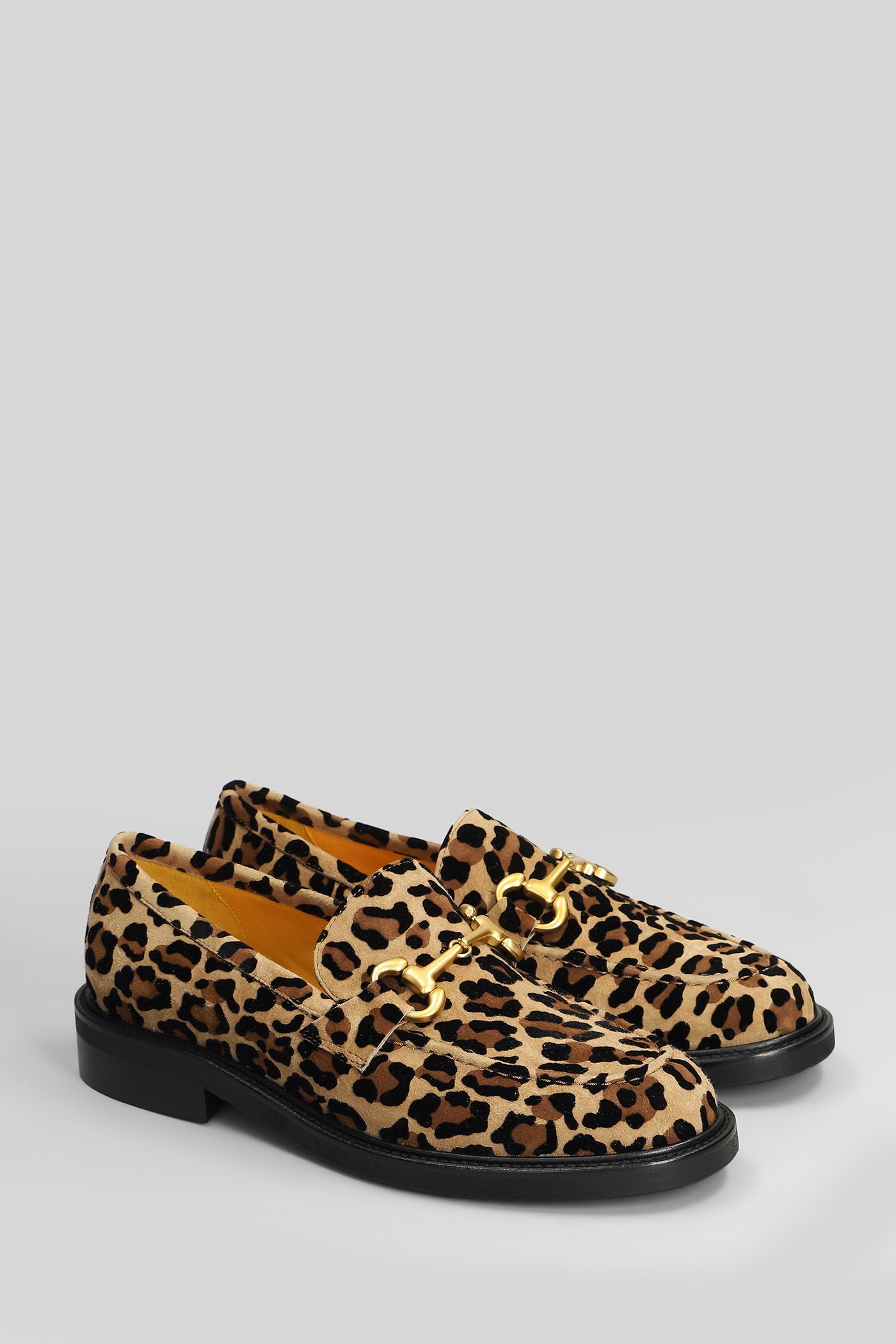 Loafers in Animalier suede Scarpe