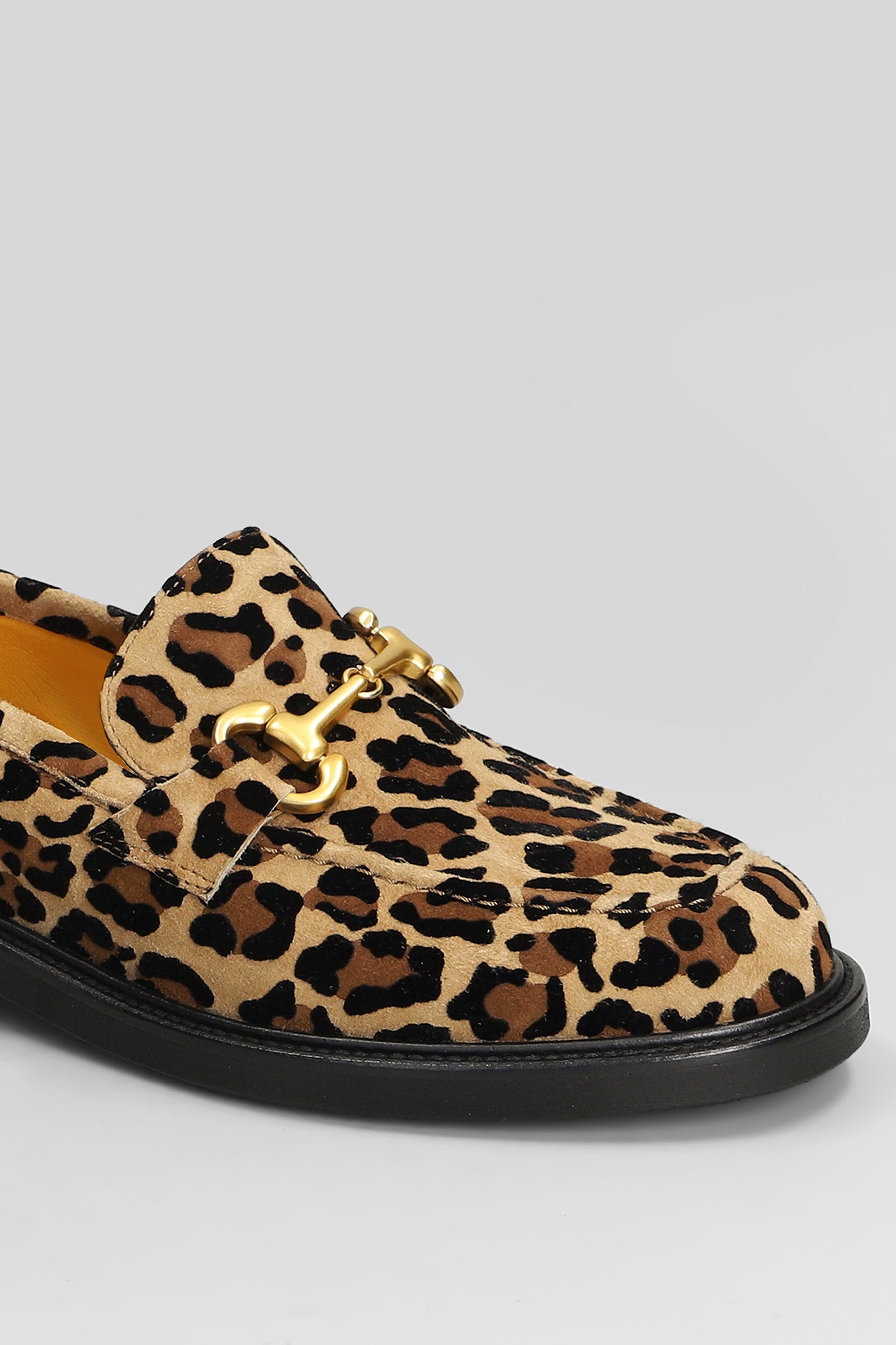 Loafers in Animalier suede Scarpe