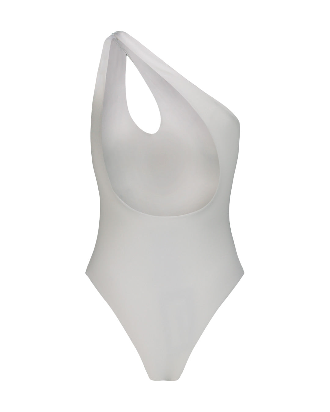 Costume Intero Monospalla Nodo Bianco __single__